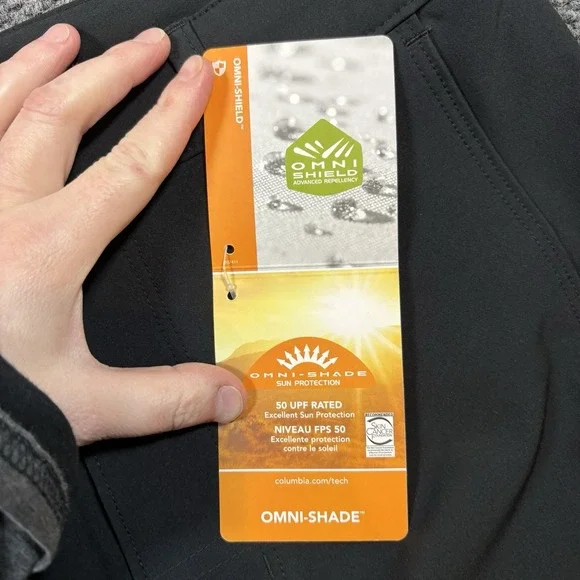 Columbia Omni-Shade Landroamer Pants Mens 40x32 Black Performance Straight Fit - Picture 14 of 14